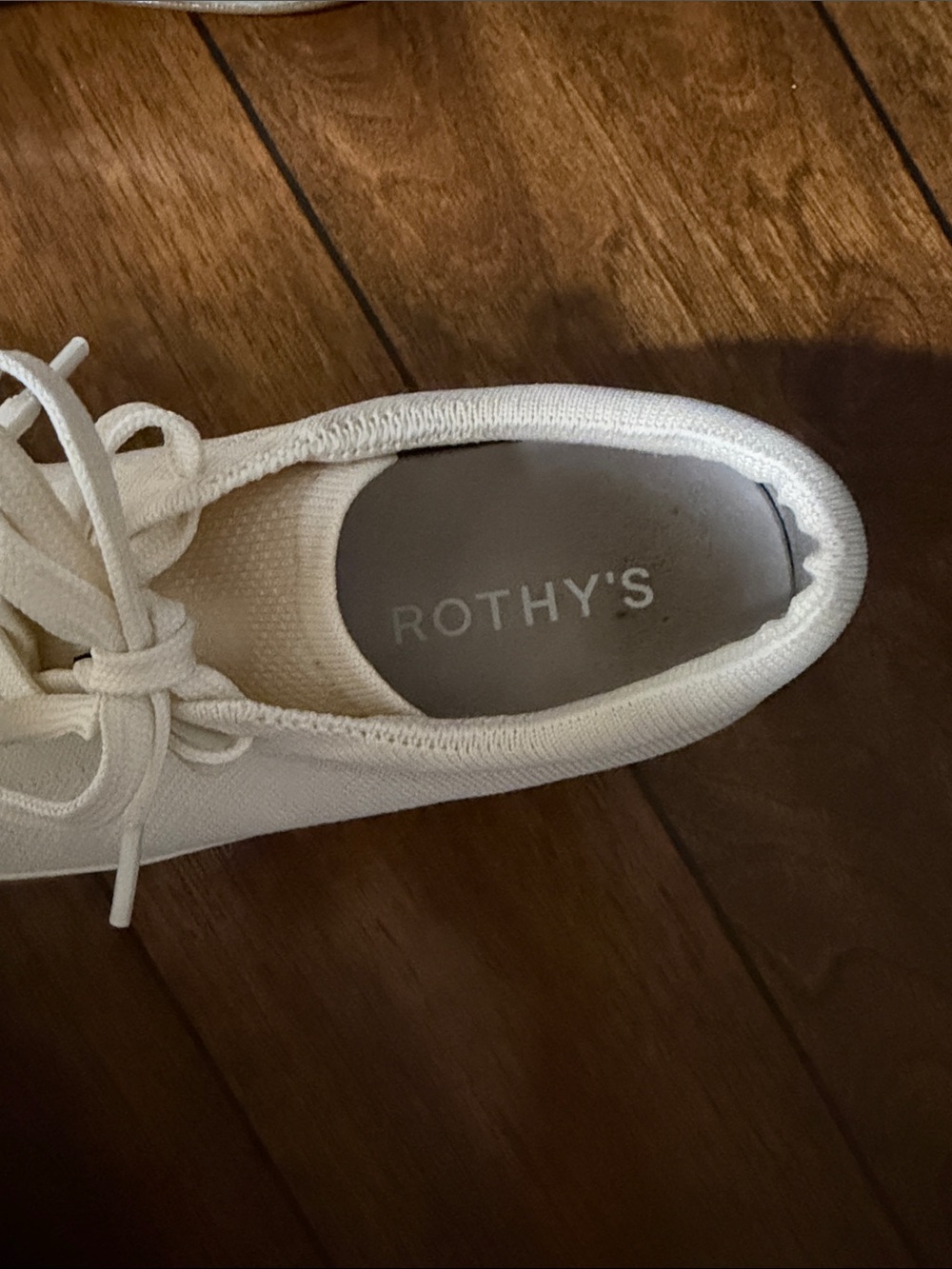 Rothy's Cream Canvas Women's Sneakers - Picture 8 of 9